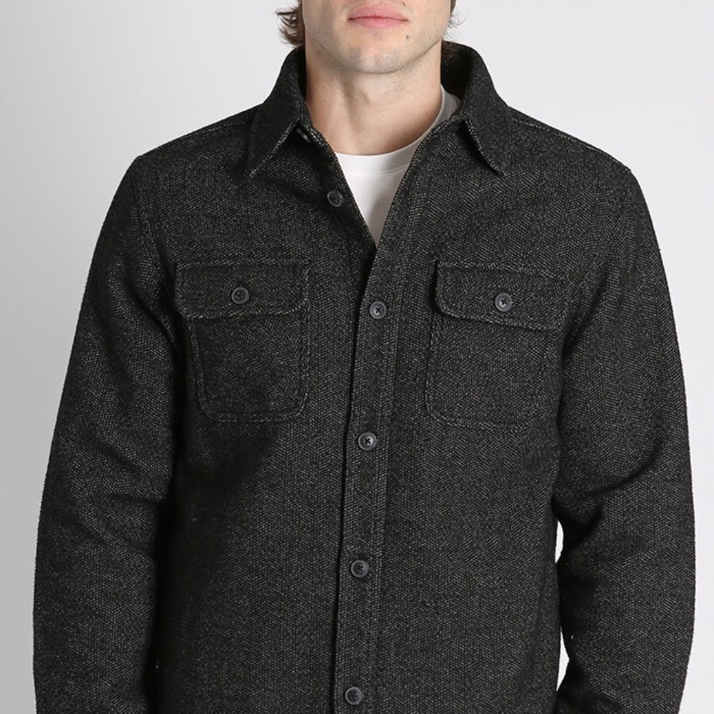 Jach's New York Sherpa Lined Shirt Jacket, Size M, Grey, NWT